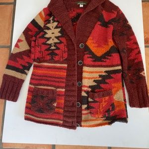 EDDIE BAUER WOMEN'S HAND KNIT SWEATER